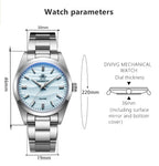 ADDIESDIVE 36mm Quartz Watch – Stainless Steel Sand Dial for Everyday Wear