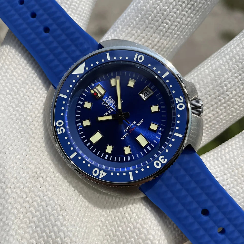 Steeldive NH35 Automatic Dive Watch – 200M Waterproof Turtle for Scuba Diving