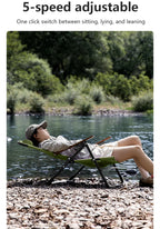 Folding Camping Chair – Adjustable Portable Seat for Outdoor Hiking Travel