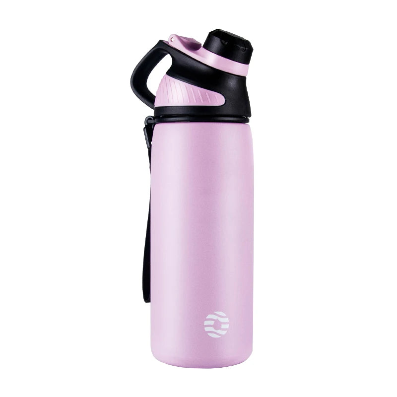 Stainless Steel Vacuum Flask – Magnetic Lid Thermal Mug for Outdoor Sports