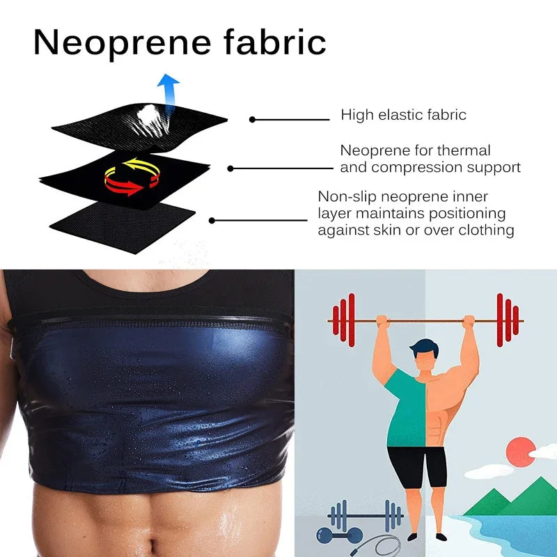 Neoprene Sauna Sweat Vest – Slimming Waist Trainer for Gym Fitness