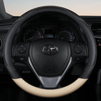 PU Leather Steering Wheel Cover – Non-Slip Grip for Universal Car Interior