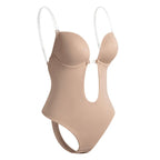 Backless Bodysuit Shapewear – Tummy Control Thong for Invisible Slimming Support
