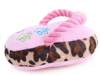 Plush Slipper Dog Toy – Durable Squeaky Rope Teether for Pet Boredom Relief