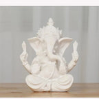 Sandstone Ganesha Elephant Statue – Handcrafted Figurine for Home Decor