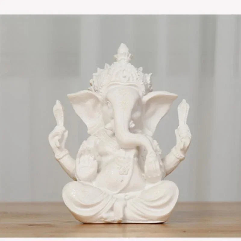Sandstone Ganesha Elephant Statue – Handcrafted Figurine for Home Decor