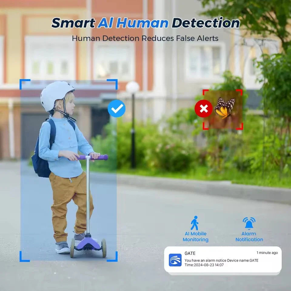 Wireless PTZ Security Camera – 5MP HD WiFi Motion Tracking for Outdoor Home