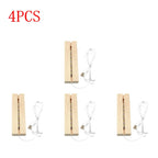Rectangular Wooden LED Display Base – USB Light Stand for Acrylic Art Decor