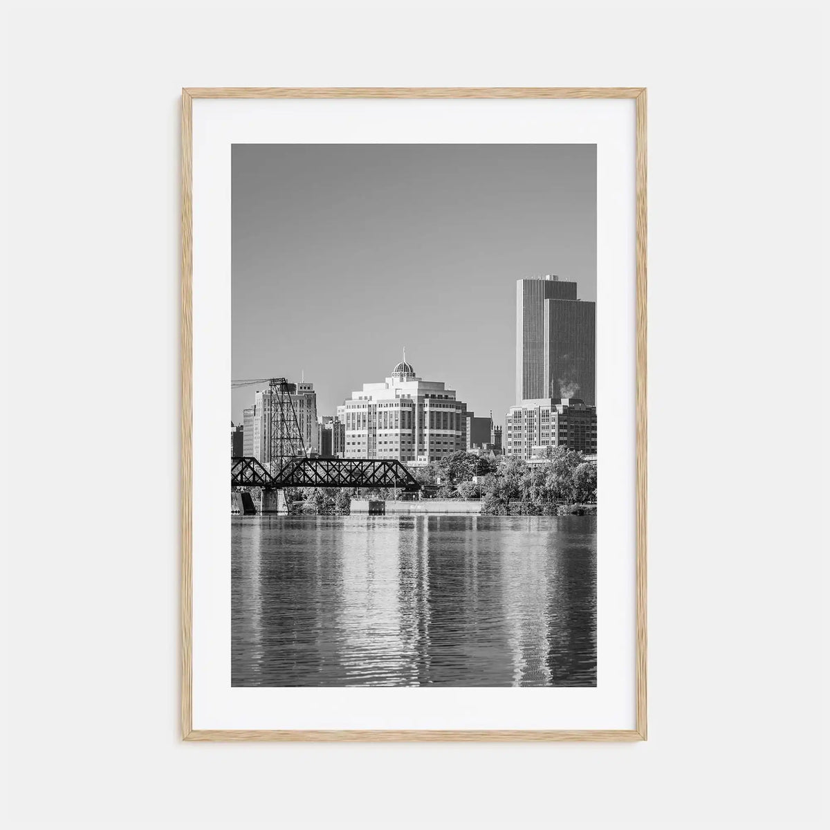 NYC Map Canvas Wall Art – Black and White Cityscape Print for Home Decor
