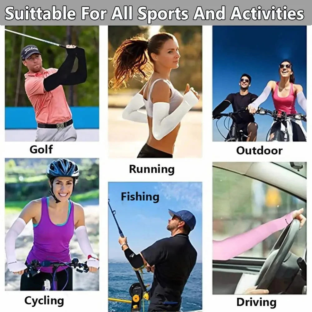 UV Protection Arm Sleeves – Cooling Sports Guards for Outdoor Activities