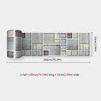 Self-Adhesive Waist Line Stickers – Waterproof Border Mural for Kitchen Decor