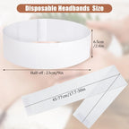 Disposable Non-Woven Facial Headbands – Soft Skincare Wraps for Beauty Salons