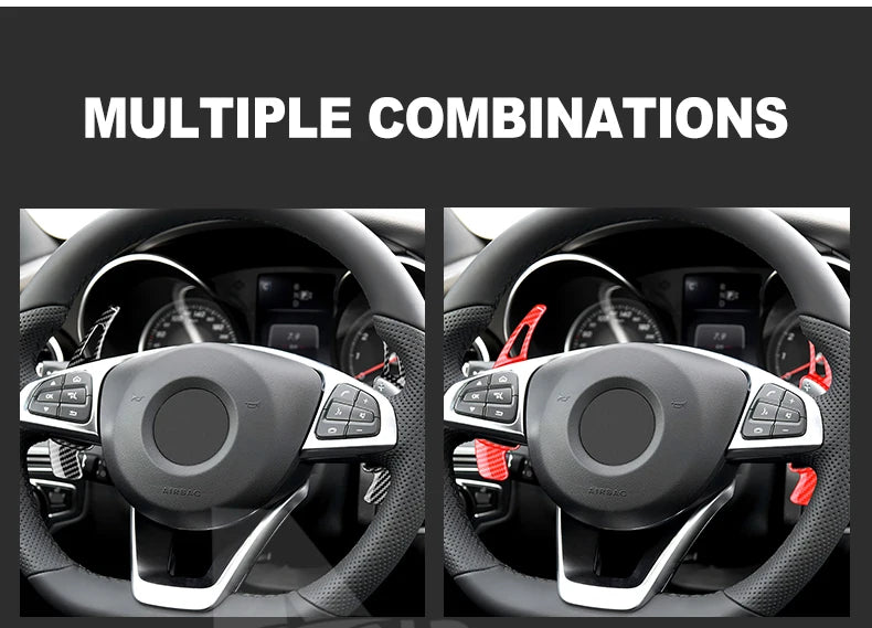 Carbon Fiber Steering Wheel Shift Paddles – Extended Shifters for Mercedes