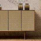 Honeycomb Grid Wallpaper – Luxury Chinese Retro Style for Home Decor