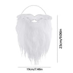 White Santa Claus Beard – Simulated Costume Prop for Christmas Cosplay