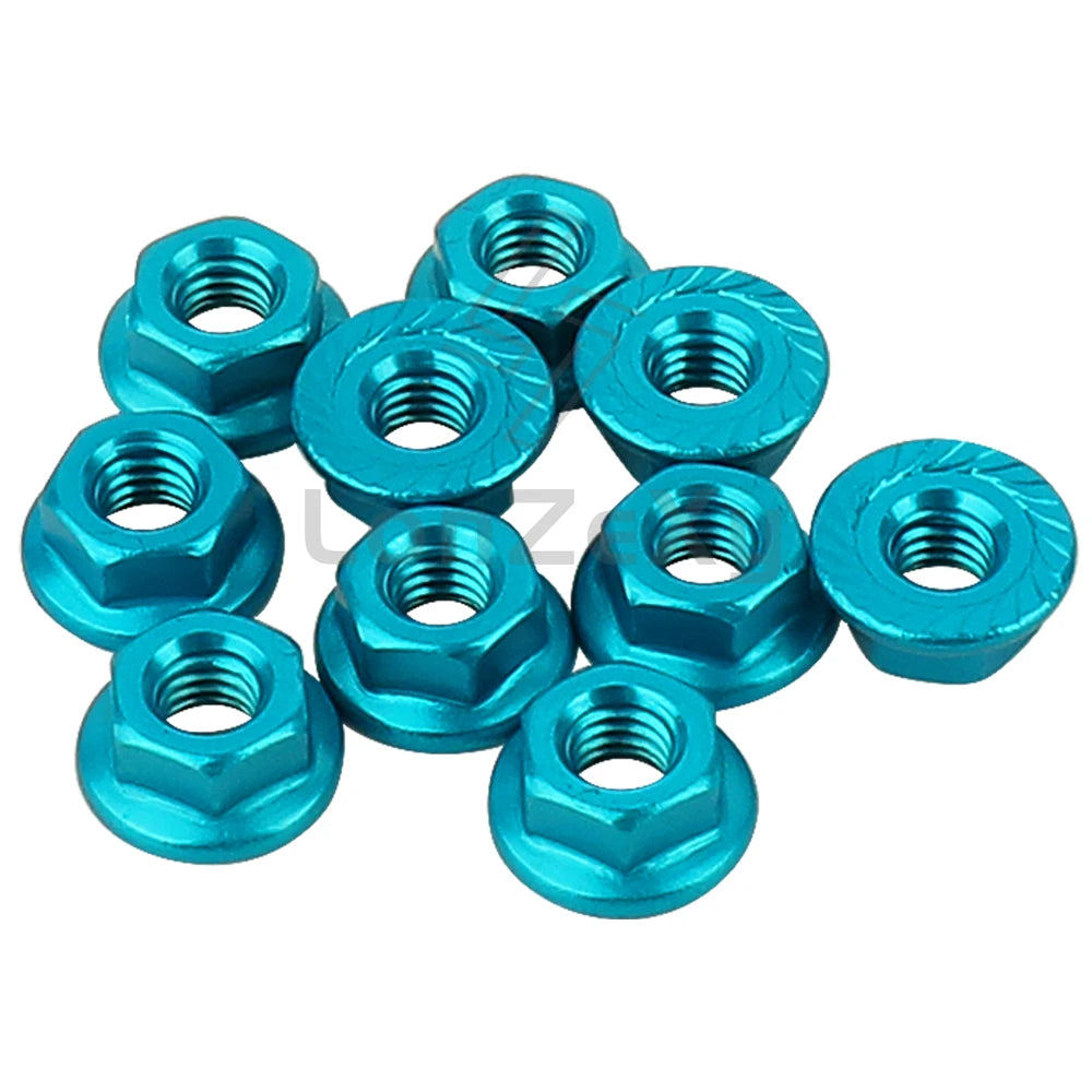 Aluminum Alloy Flange Lock Nut M4 – Universal Parts for 1/10 RC Crawler