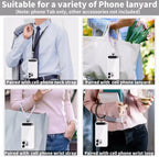 Stainless Steel Phone Tether Patch – Ultra-Thin Lanyard Connector for Safety