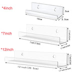 Acrylic Wall-Mounted Record Shelf – Transparent Display for Vinyl Collection