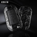 Carbon Fiber Car Key Case – Protective Fob Cover for Peugeot and Citroen