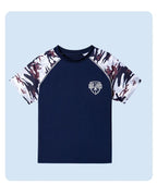 Boys Camouflage Swimsuit – Two-Piece Thermal Set for Swimming Training