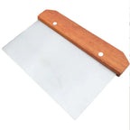 Stainless Steel Dough Scraper – Noodle Cutter with Scale for Baking