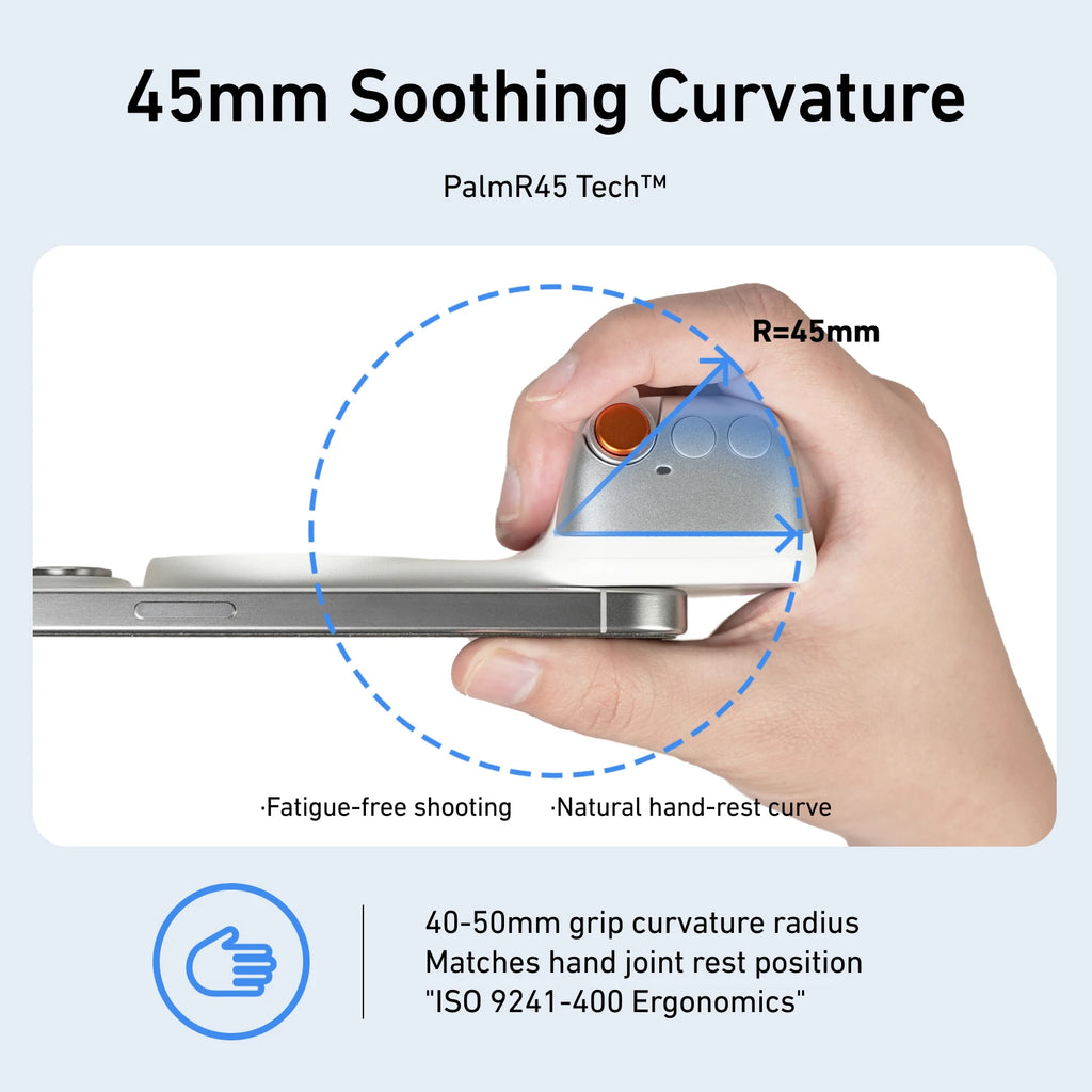 Magnetic Phone Camera Grip – Ergonomic Handheld Stabilizer for Content Creation