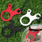 Aluminium Tent Rope Tensioner – 3-Hole Wind Cord Buckle for Camping Gear