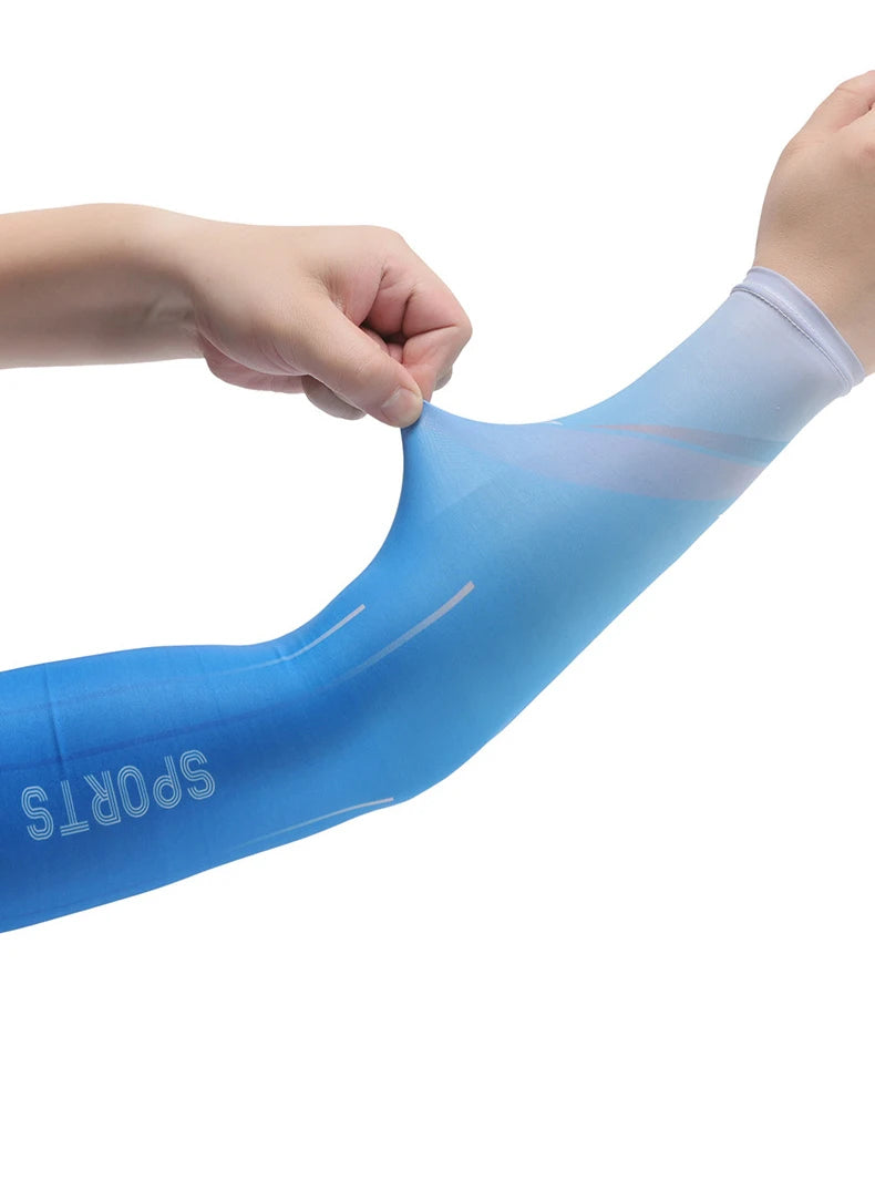 UV Protection Arm Sleeves – Cooling Ice Fabric for Outdoor Sports