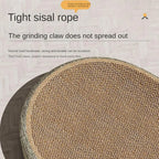 Oval Sisal Cat Scratching Bed – Wear-Resistant Pet Sleeping Mat for Cats