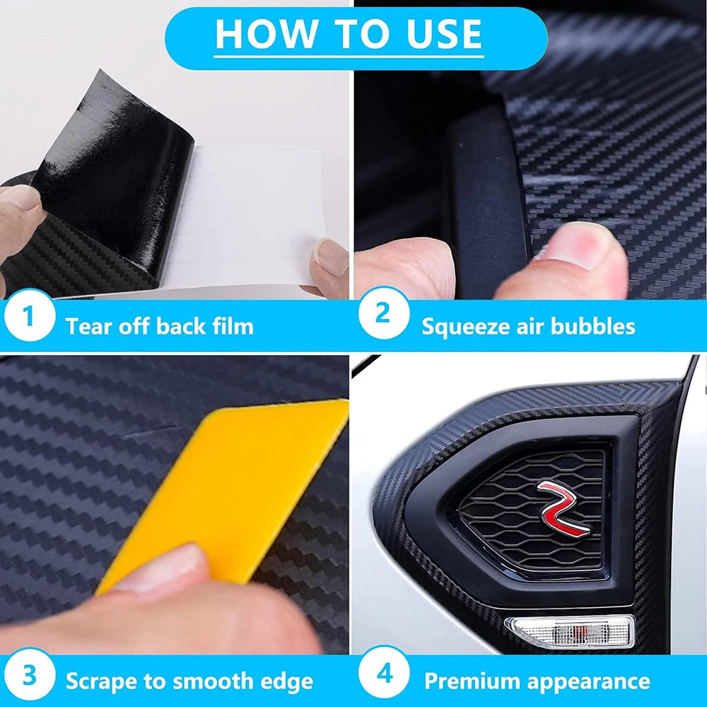 Nano Carbon Fiber Edge Guard – Universal Car Door Anti-Scratch Protection Strip