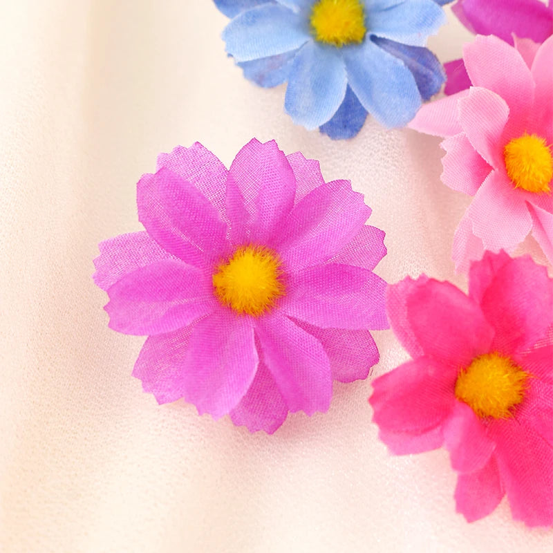 Silk Daisy Artificial Flowers – Floral Decorations for Wedding Home Decor