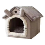 Soft Pet Bed House – Washable Enclosed Kennel for Indoor Dogs and Cats