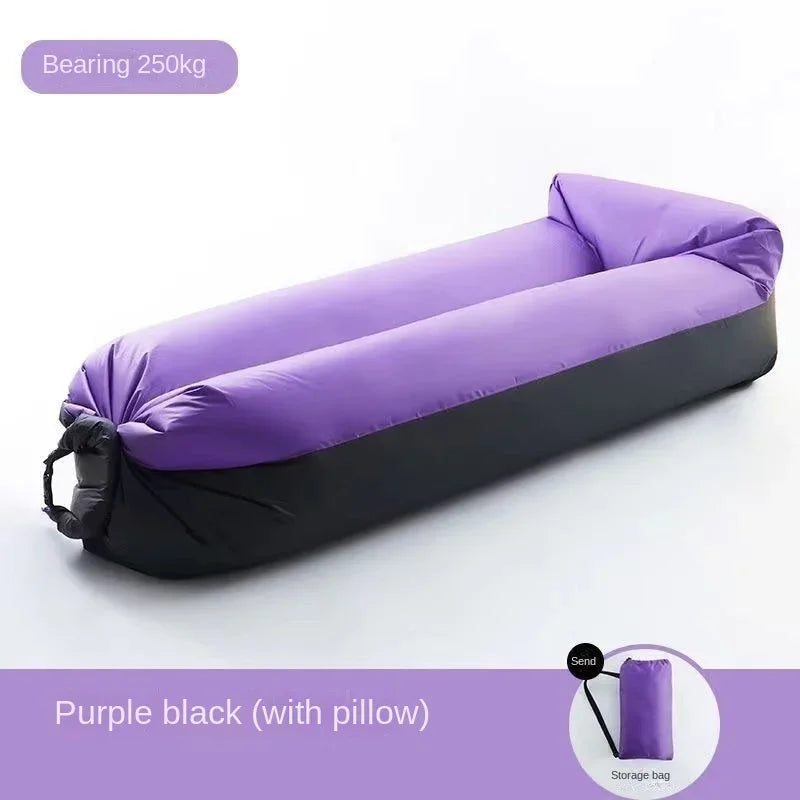 Portable Inflatable Camping Sofa – Folding Air Lounger for Outdoor Travel