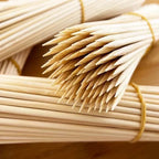 Natural Bamboo Skewers – Disposable Sticks for Grilling and BBQ Appetizers