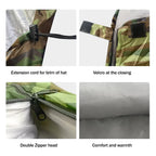 Camouflage Sleeping Bag – Dirt Proof Hooded Bedding for Outdoor Camping