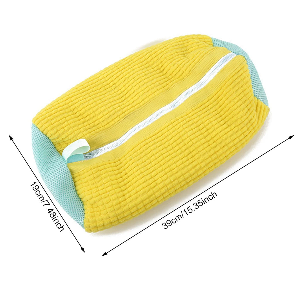 Padded Mesh Shoe Laundry Bag – Protective Sneaker Wash Net for Machine Cleaning