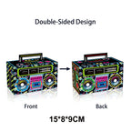 Retro Boom Box Candy Boxes – Paper Gift Containers for 80s 90s Hip Hop Parties
