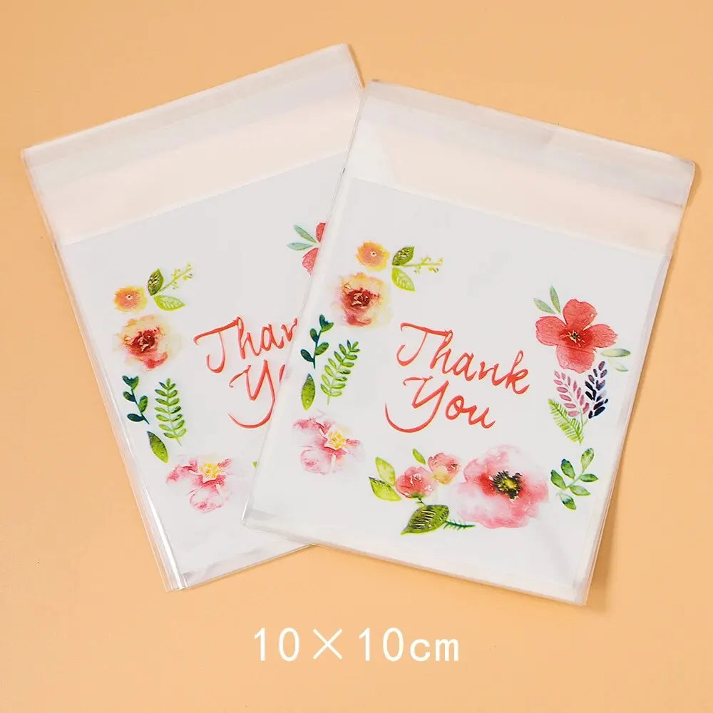 Self-Adhesive Flower Pouches – Colorful Plastic Bags for Gift Packaging