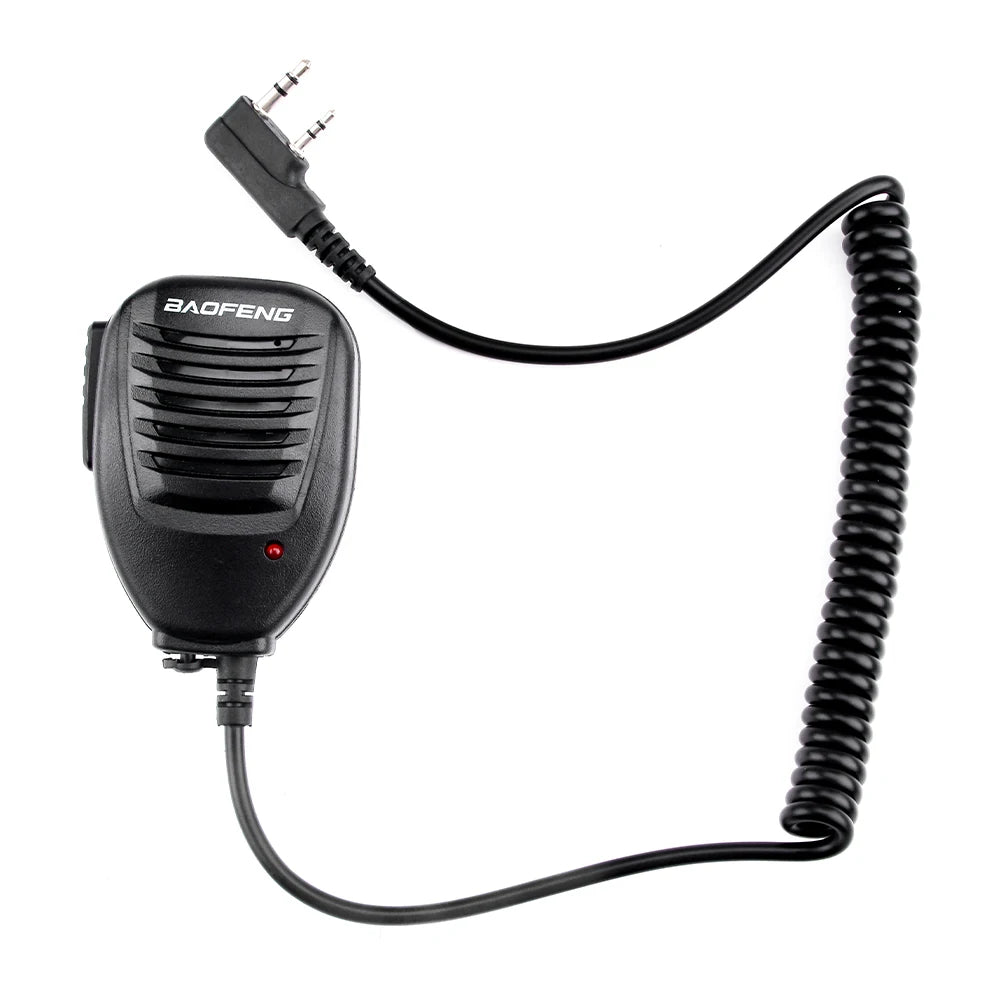 Dual PTT Walkie Talkie Microphone – Handheld Radio Accessory for Ham Radio