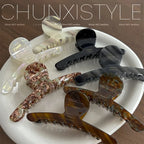 Elegant Shark Hair Claw – Large Vintage Metal Hairpin for Women
