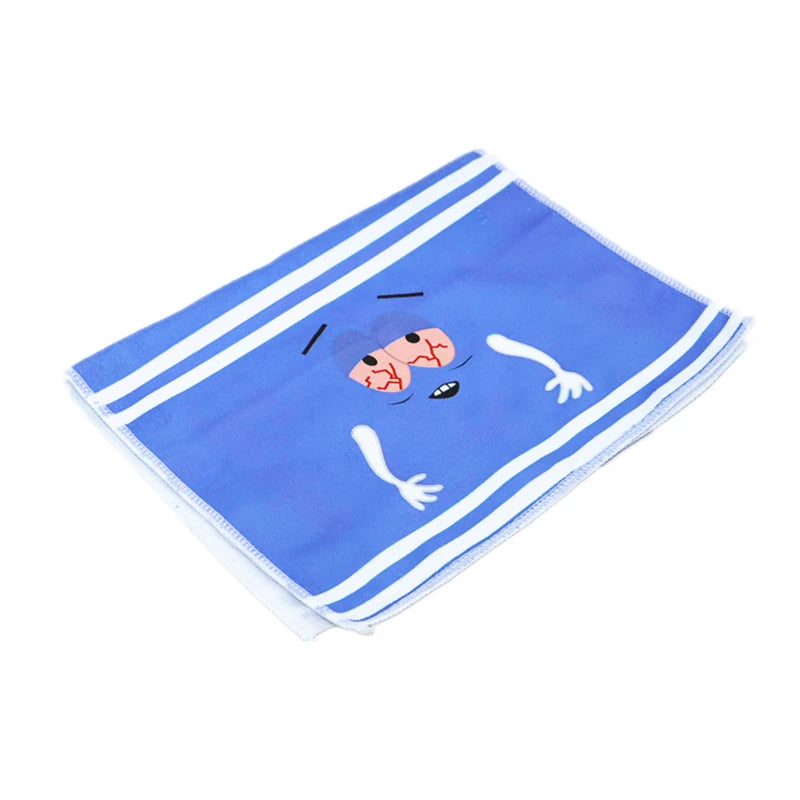 Cartoon Towelie Hand Towel – Quick-Dry Polyester Dish Cloth for Kitchen Bathroom
