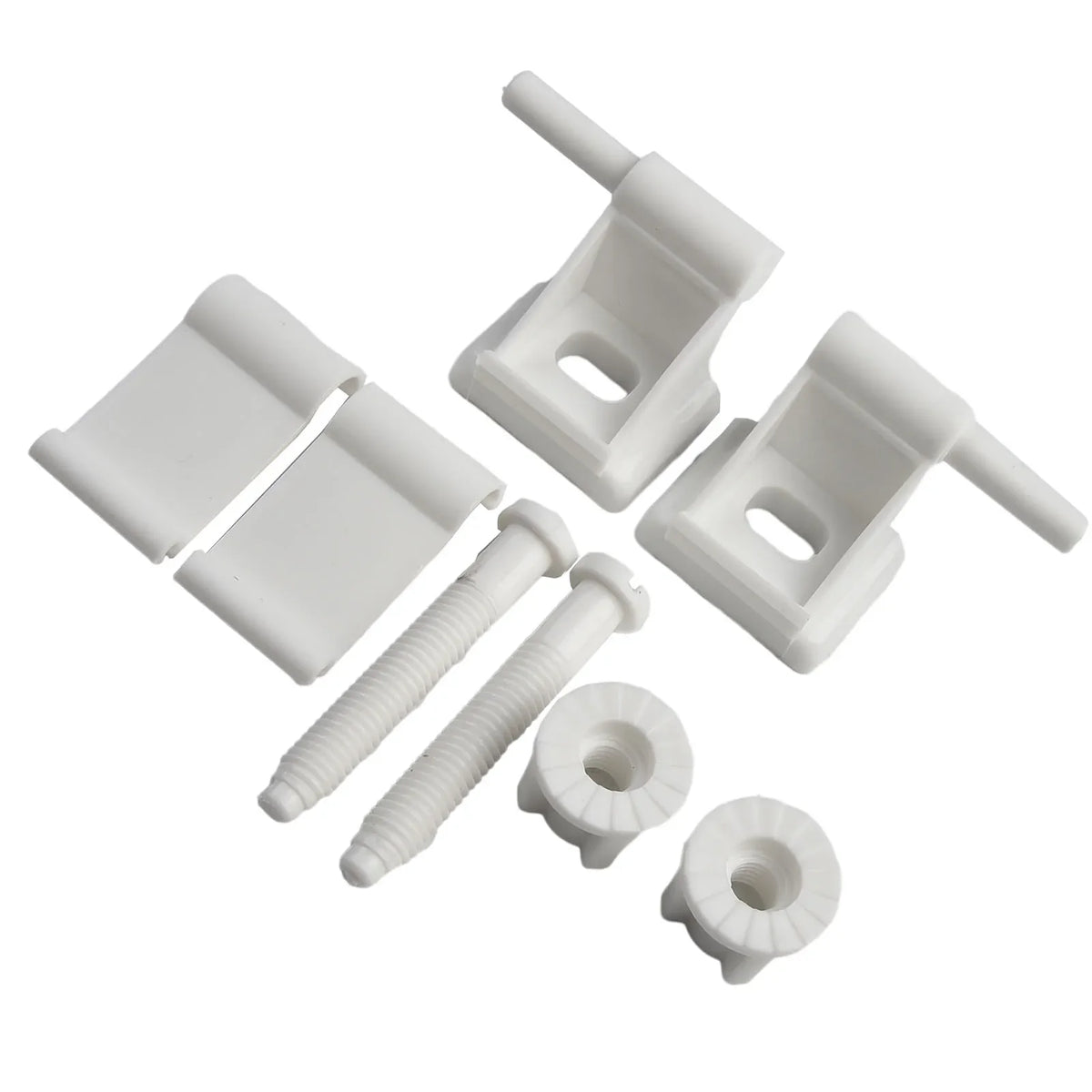 Toilet Seat Hinge Replacement Kit – Universal Fixing Screws for Repairs
