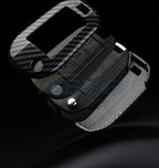 Carbon Fiber Car Key Case – Protective Keychain Cover for Peugeot and Citroen