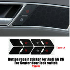 Climate Control Button Decals – Interior Repair Stickers for Audi A6 C6