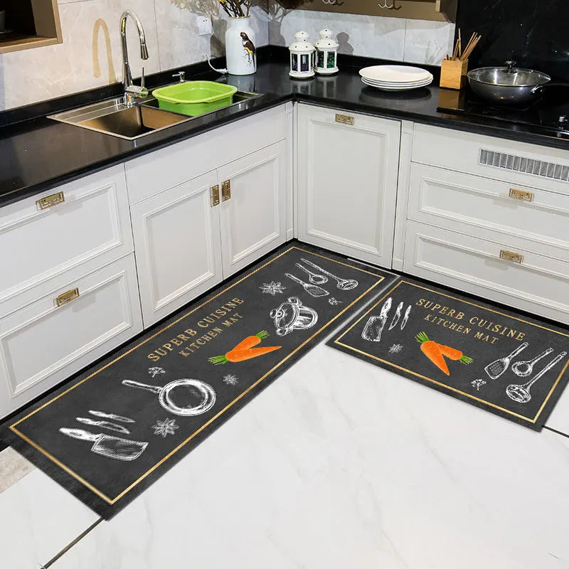 Anti-Slip Floor Mat – Modern Home Decor Rug for Kitchen and Bathroom
