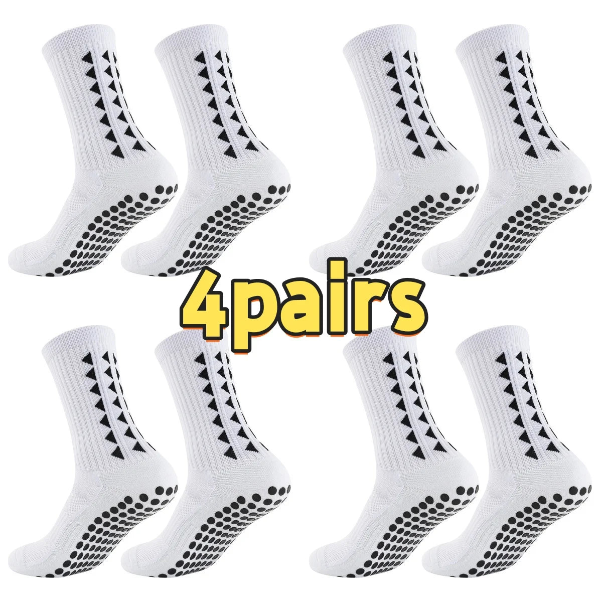 Non-Slip Grip Athletic Socks – Towel Bottom for Soccer Football and Running