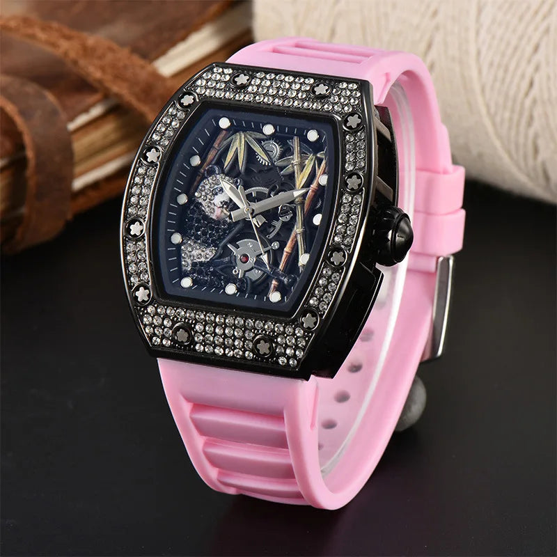 Bamboo Hollow Dial Quartz Watch – Fashionable Wooden Wristwatch for Men