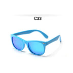 Polarized TR90 Kids Sunglasses – UV400 Silicone Shades for Outdoor Activities