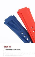 Rubber Watch Strap – Silicone Diving Band for Oris Aquis Series