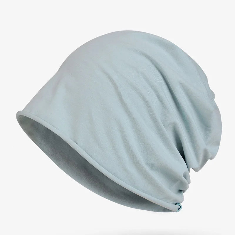 Cotton Sleep Cap – Breathable Unisex Headscarf for Nightwear and Hair Loss